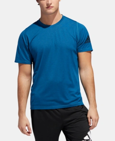Adidas Originals Adidas Men's Freelift Climalite T-shirt In Leg Marine