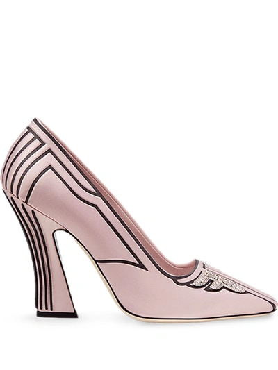 Embellished Ffreedom Fendi Embellished Satin Sneakers Fendi