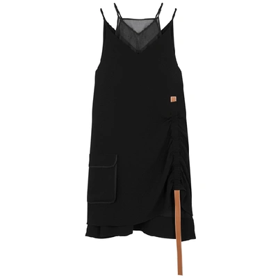 Loewe Black Acetate Sleeveless Dress