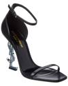 Saint Laurent Black Unisex Opyum Patent Leather Sandals