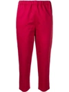 Marni Cropped Trousers In Red
