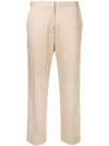 Marni Cropped Trousers In Brown