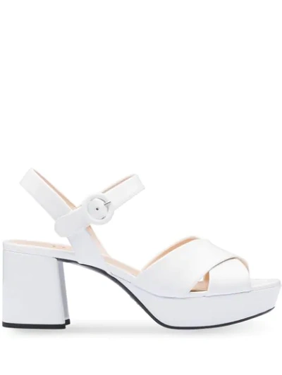 Prada Platform Sandals - White | ModeSens