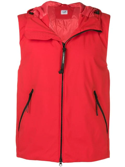 cp company goggle hooded gilet