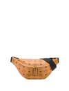 Mcm Monogram Belt Bag - Brown