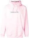 Famt 'freedom Is Not Free' Hoodie In Pink
