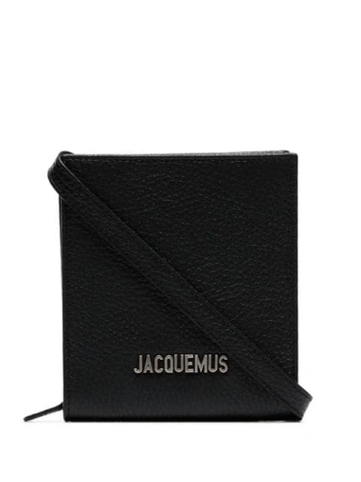 Jacquemus Black Leather Logo Plaque Shoulder Bag