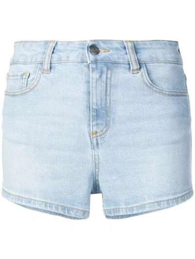 Amen Short Denim Short In Blue