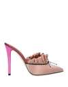 Marco De Vincenzo Mules In Pale Pink