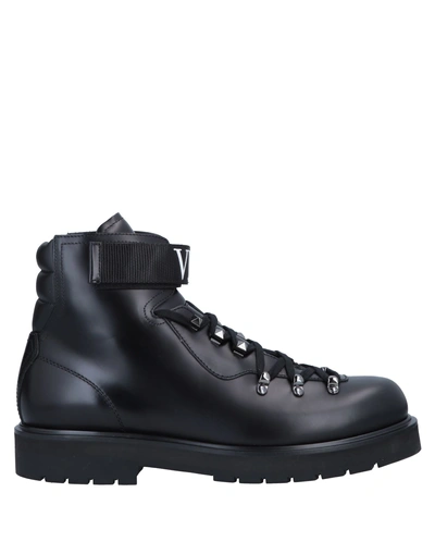 Valentino Garavani Ankle Boots In Black