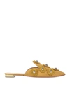 Aquazzura Mules And Clogs In Yellow