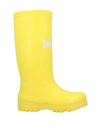 Undercover Knee Boots In Yellow