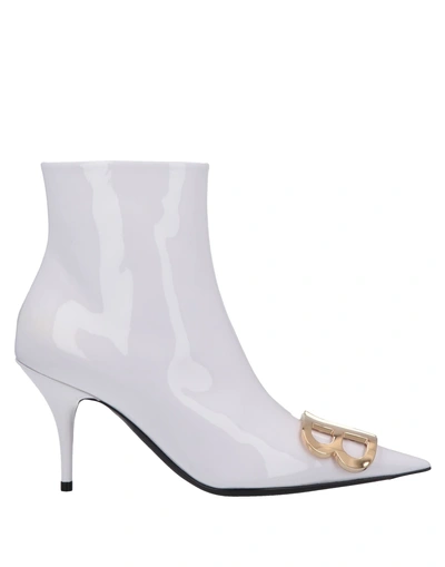 Balenciaga Ankle Boot In White