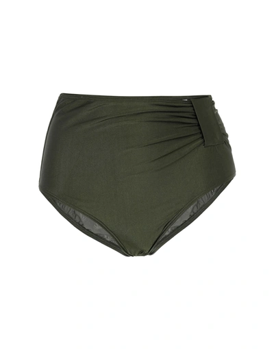 Água De Coco Bikini Bottoms In Dark Green