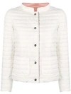 Herno Collared Padded Jacket In White