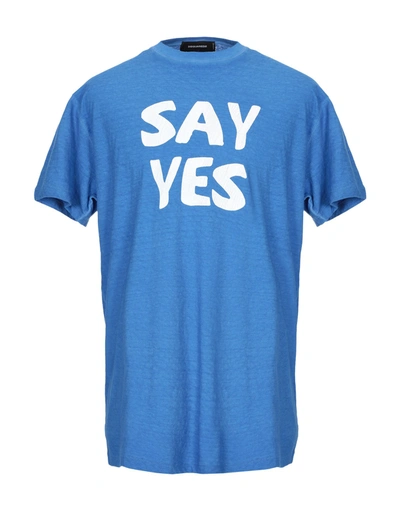 Dsquared2 T-shirts In Blue