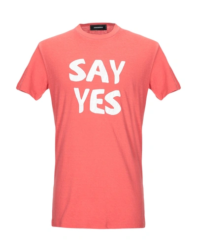 Dsquared2 T-shirts In Red