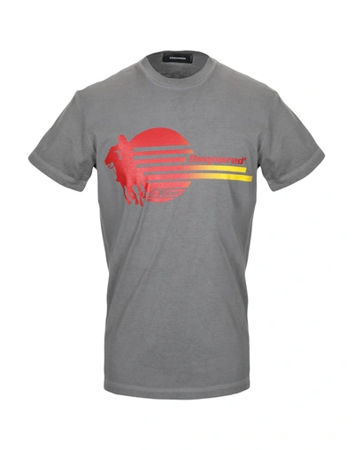 Dsquared2 T-shirts In Grey