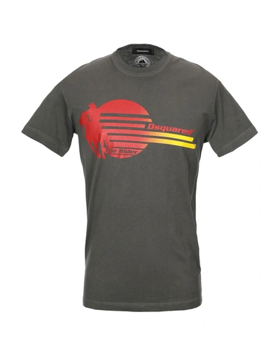 Dsquared2 T-shirts In Grey