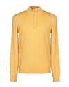 Malo Sweater With Zip In Ocher