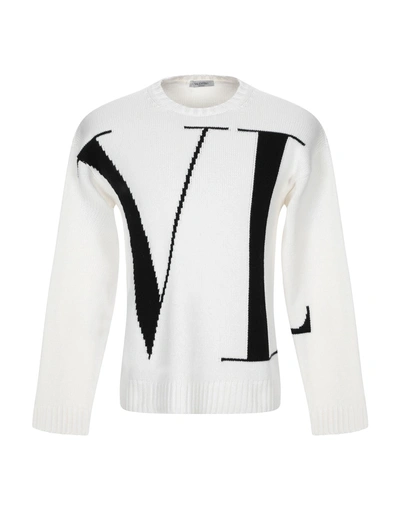 Valentino Cashmere Blend In Ivory