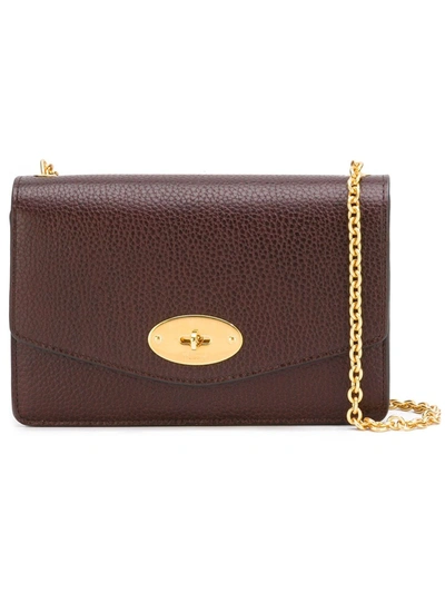 Mulberry Chain Strap Crossbody Bag In Red