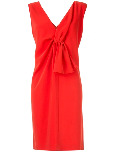 Lanvin V-neck Short Dress - Red