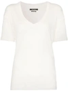 Isabel Marant Maree V-neck Linen T-shirt In White