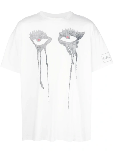 Haculla Moody Eyes T-shirt In White