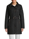 Michael Michael Kors Classic Quilted Jacket In Black