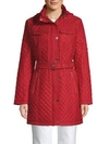 Michael Michael Kors Classic Quilted Jacket In Scarlet