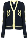Barrie Cashmere Two-tone Cardigan In Blue