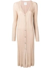 Barrie Knitted Cardigan Midi Dress In 638 Beige