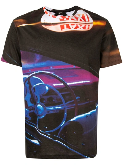 N°21 Nº21 Car Print T-shirt - Multicolour