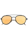 Thom Browne Aviator Sunglasses In Blue