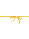 N°21 Bow Detail Belt In Yellow
