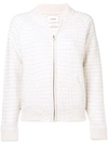 Barrie Cashmere Waffle-effect Cardigan In White