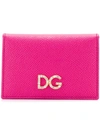 Dolce & Gabbana Logo Wallet In Pink