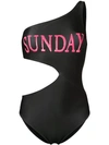 Alberta Ferretti 'sunday' Swimsuit In Black