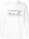 Martine Rose Logo Print Sweatshirt In Wht White