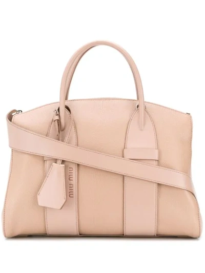 Miu Miu 'madras' Handtasche In Neutrals