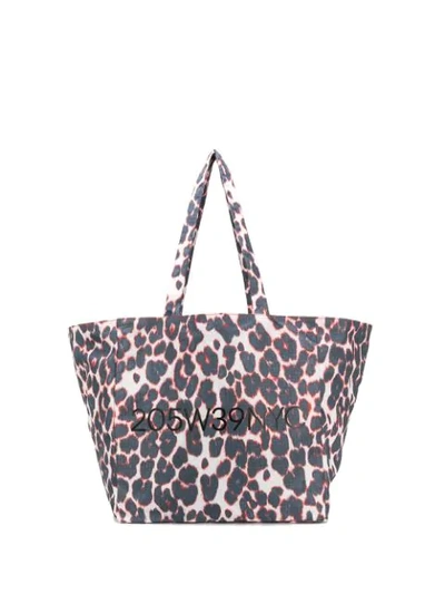 Calvin Klein 205w39nyc 205 Oversized Leopard-print Tote Bag In Leopard Print