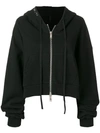 Ben Taverniti Unravel Project Hooded Bomber Jacket In Black