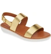 Fitflop Barra Crystalled Sandal In Artisan Gold Leather