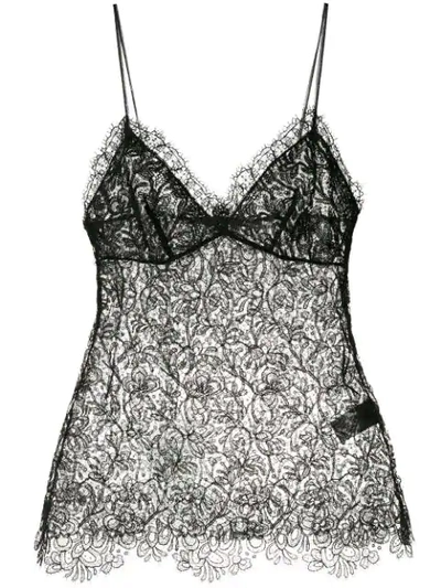 Ermanno Scervino Lace Camisole In Black