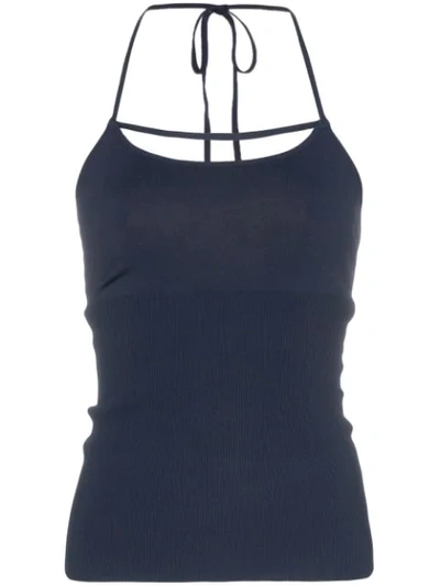 Jacquemus Halterneck Tank Top - 蓝色 In Blue