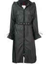 Moncler Slim Cinched-sleeve Trench Coat - Grey