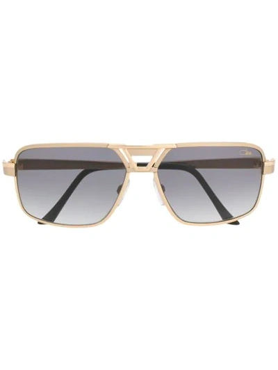 Cazal Aviator Sunglasses In Gold