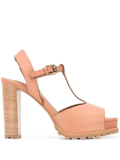 See By Chloé Platform Sandals In Pink