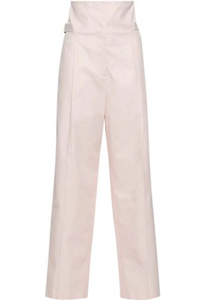 Jil Sander Woman Twill Wide-leg Pants Baby Pink